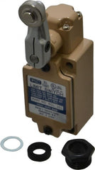 Value Collection - SPDT, NC/NO, 120 VAC, 240 VAC, 480 VAC at 10 Amps, Screw Terminal, Roller Lever Actuator, General Purpose Limit Switch - Exact Tooling