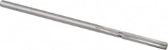 Cleveland - #3 High Speed Steel 6 Flute Chucking Reamer - Straight Flute, Straight Shank, 1-1/4" Flute Length, 5" OAL - Exact Tooling