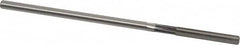 Cleveland - #11 High Speed Steel 6 Flute Chucking Reamer - Straight Flute, Straight Shank, 1-1/4" Flute Length, 5" OAL - Exact Tooling