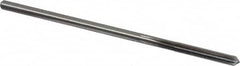Cleveland - #12 High Speed Steel 6 Flute Chucking Reamer - Straight Flute, Straight Shank, 1-1/8" Flute Length, 4-1/2" OAL - Exact Tooling