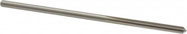 Cleveland - #22 High Speed Steel 6 Flute Chucking Reamer - Straight Flute, Straight Shank, 1" Flute Length, 4" OAL - Exact Tooling