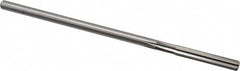 Cleveland - Letter D High Speed Steel 6 Flute Chucking Reamer - Straight Flute, Straight Shank, 1-1/2" Flute Length, 6" OAL - Exact Tooling