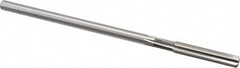 Cleveland - Letter K High Speed Steel 6 Flute Chucking Reamer - Straight Flute, Straight Shank, 1-1/2" Flute Length, 6" OAL - Exact Tooling