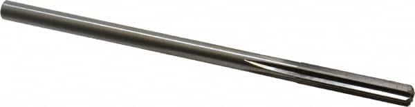 Cleveland - Letter M High Speed Steel 6 Flute Chucking Reamer - Straight Flute, Straight Shank, 1-1/2" Flute Length, 6" OAL - Exact Tooling