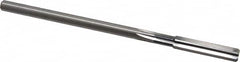 Cleveland - Letter Q High Speed Steel 6 Flute Chucking Reamer - Straight Flute, Straight Shank, 1-1/2" Flute Length, 6" OAL - Exact Tooling