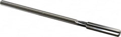 Cleveland - Letter X High Speed Steel 6 Flute Chucking Reamer - Straight Flute, Straight Shank, 1-3/4" Flute Length, 7" OAL - Exact Tooling