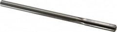 Cleveland - 11/16" High Speed Steel 8 Flute Chucking Reamer - Straight Flute, Straight Shank, 2-1/4" Flute Length, 9" OAL - Exact Tooling