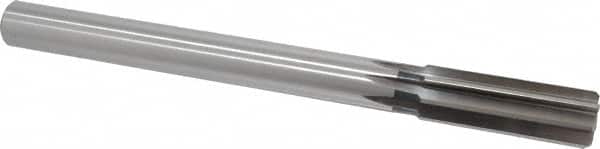 Cleveland - 1" High Speed Steel 8 Flute Chucking Reamer - Straight Flute, Straight Shank, 2-3/4" Flute Length, 10-1/2" OAL - Exact Tooling