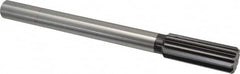 Cleveland - 1-1/8" High Speed Steel 10 Flute Chucking Reamer - Straight Flute, Straight Shank, 2-7/8" Flute Length, 11" OAL - Exact Tooling