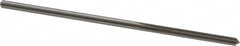 Cleveland - 1/8" High Speed Steel 6 Flute Chucking Reamer - Straight Flute, Straight Shank, 7/8" Flute Length, 3-1/2" OAL - Exact Tooling