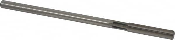 Cleveland - 0.3115" High Speed Steel 6 Flute Chucking Reamer - Straight Flute, Straight Shank, 1-1/2" Flute Length, 6" OAL - Exact Tooling