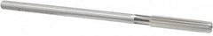 Cleveland - 0.373" High Speed Steel 6 Flute Chucking Reamer - Straight Flute, Straight Shank, 1-3/4" Flute Length, 7" OAL - Exact Tooling