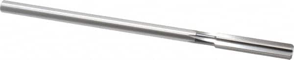 Cleveland - 3/8" High Speed Steel 6 Flute Chucking Reamer - Straight Flute, Straight Shank, 1-3/4" Flute Length, 7" OAL - Exact Tooling