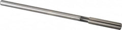 Cleveland - 3/8" High Speed Steel 6 Flute Chucking Reamer - Straight Flute, Straight Shank, 1-3/4" Flute Length, 7" OAL - Exact Tooling