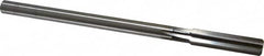 Cleveland - 0.4385" High Speed Steel 6 Flute Chucking Reamer - Straight Flute, Straight Shank, 1-3/4" Flute Length, 7" OAL - Exact Tooling