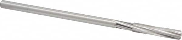 Cleveland - 5/16" High Speed Steel 6 Flute Chucking Reamer - Spiral Flute, Straight Shank, 1-1/2" Flute Length, 6" OAL - Exact Tooling