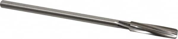 Cleveland - 13/32" High Speed Steel 6 Flute Chucking Reamer - Spiral Flute, Straight Shank, 1-3/4" Flute Length, 7" OAL - Exact Tooling