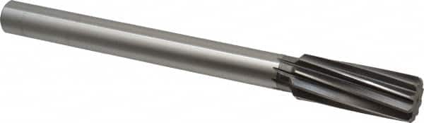Cleveland - 1-1/8" High Speed Steel 10 Flute Chucking Reamer - Exact Tooling