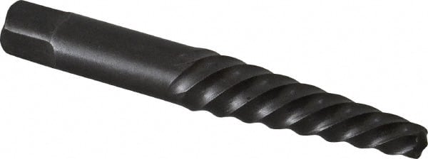 Cleveland - Spiral Flute Screw Extractor - #5 Extractor for 9/16 to 3/4" Screw, 3-3/8" OAL - Exact Tooling
