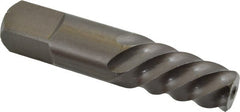 Cleveland - Spiral Flute Screw Extractor - #8 Extractor for 1-3/8 to 1-3/4" Screw, 4-3/8" OAL - Exact Tooling