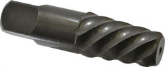 Cleveland - Spiral Flute Screw Extractor - #9 Extractor for 1-3/4 to 2-1/8" Screw, 4-5/8" OAL - Exact Tooling