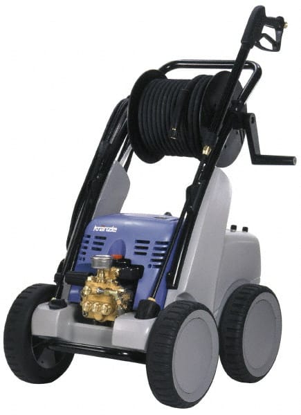 Kranzle - Electric, 5 hp, 2,500 psi, 3.3 GPM, Cold Water Pressure Washer - 65' Hose, 220 Max Volts - Exact Tooling