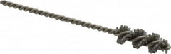 Made in USA - 3/4" Diam Helical Nylon Tube Brush - 0.022" Filament Diam, 1" Brush Length, 3-1/2" OAL, 0.162" Diam Stainless Steel Shank - Exact Tooling
