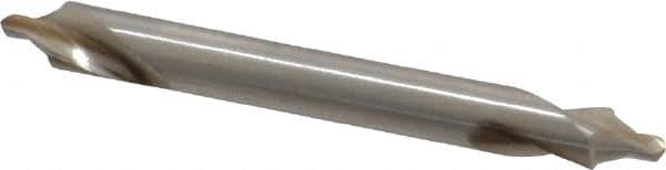 Cleveland - #11 Bell Cut 60° Incl Angle High Speed Steel Combo Drill & Countersink - Exact Tooling