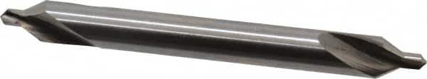 Cleveland - #2 Plain Cut 60° Incl Angle High Speed Steel Combo Drill & Countersink - Exact Tooling