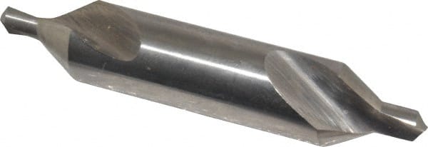 Cleveland - #7 Plain Cut 60° Incl Angle High Speed Steel Combo Drill & Countersink - Exact Tooling
