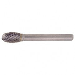 SE-53 Double Cut Solid Carbide Bur-Egg Shape - Exact Tooling