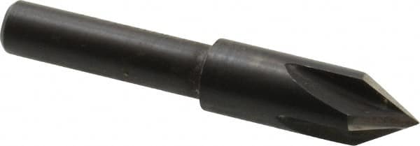 Cleveland - 1/4" Head Diam, 3/16" Shank Diam, 4 Flute 60° High Speed Steel Countersink - Exact Tooling