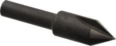 Cleveland - 3/8" Head Diam, 1/4" Shank Diam, 4 Flute 60° High Speed Steel Countersink - Exact Tooling
