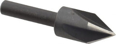 Cleveland - 1/2" Head Diam, 3/8" Shank Diam, 4 Flute 60° High Speed Steel Countersink - Exact Tooling