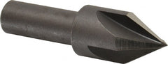Cleveland - 3/4" Head Diam, 1/2" Shank Diam, 4 Flute 60° High Speed Steel Countersink - Exact Tooling