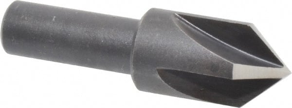 Cleveland - 3/4" Head Diam, 1/2" Shank Diam, 4 Flute 82° High Speed Steel Countersink - Exact Tooling