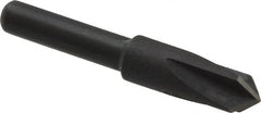 Cleveland - 1/4" Head Diam, 3/16" Shank Diam, 4 Flute 90° High Speed Steel Countersink - Oxide Finish, 1-7/16" OAL, Single End, Straight Shank, Right Hand Cut - Exact Tooling