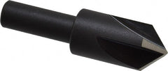 Cleveland - 5/8" Head Diam, 3/8" Shank Diam, 4 Flute 90° High Speed Steel Countersink - Exact Tooling