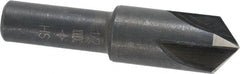 Cleveland - 1/2" Head Diam, 3/8" Shank Diam, 4 Flute 100° High Speed Steel Countersink - Oxide Finish, 1-27/32" OAL, Single End, Straight Shank, Right Hand Cut - Exact Tooling