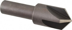 Cleveland - 3/4" Head Diam, 1/2" Shank Diam, 4 Flute 100° High Speed Steel Countersink - Exact Tooling