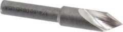 Cleveland - 1/4" Head Diam, 3/16" Shank Diam, 1 Flute 60° High Speed Steel Countersink - Exact Tooling