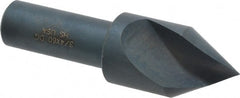 Cleveland - 3/4" Head Diam, 1/2" Shank Diam, 1 Flute 60° High Speed Steel Countersink - Exact Tooling