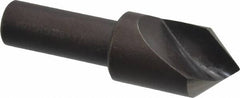 Cleveland - 3/4" Head Diam, 1/2" Shank Diam, 1 Flute 82° High Speed Steel Countersink - Oxide Finish, 2-5/8" OAL, Single End, Straight Shank, Right Hand Cut - Exact Tooling