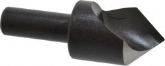 Cleveland - 1" Head Diam, 1/2" Shank Diam, 1 Flute 82° High Speed Steel Countersink - Oxide Finish, 2-3/4" OAL, Single End, Straight Shank, Right Hand Cut - Exact Tooling