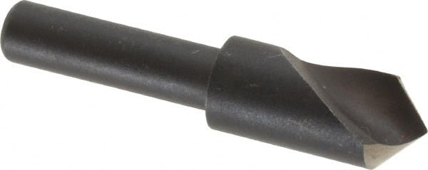 Cleveland - 3/8" Head Diam, 1/4" Shank Diam, 1 Flute 90° High Speed Steel Countersink - Exact Tooling