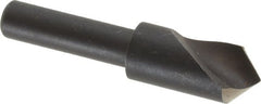 Cleveland - 3/8" Head Diam, 1/4" Shank Diam, 1 Flute 90° High Speed Steel Countersink - Exact Tooling