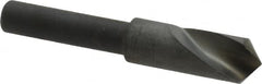Cleveland - 1/4" Head Diam, 3/16" Shank Diam, 1 Flute 100° High Speed Steel Countersink - Exact Tooling
