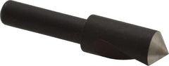 Cleveland - 3/8" Head Diam, 1/4" Shank Diam, 1 Flute 100° High Speed Steel Countersink - Exact Tooling