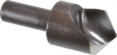 Cleveland - 1" Head Diam, 1/2" Shank Diam, 1 Flute 100° High Speed Steel Countersink - Exact Tooling
