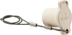 Leviton - 3R NEMA Rated, Female, White Single Pole Protective Cap - For Use with Male Plug - Exact Tooling